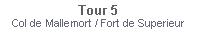 Textfeld: Tour 5Col de Mallemort / Fort de Superieur 